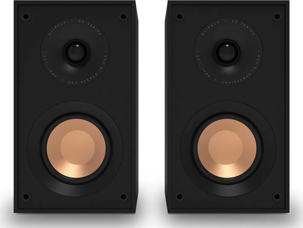 Klipsch KD 400 haut-parleurs amplifiés 2.0 design compact noir