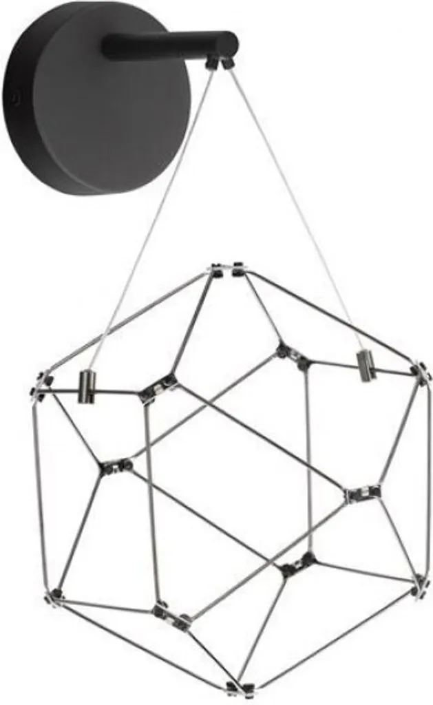 Applique Nebula Nova Luce Noir : Luminaire Design pour Salon Moderne