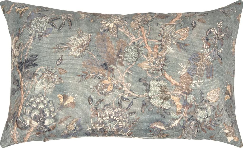 pad Kissenhülle Agamo dusty blue,35 × 60 cm 100% Leinen grob gewebt