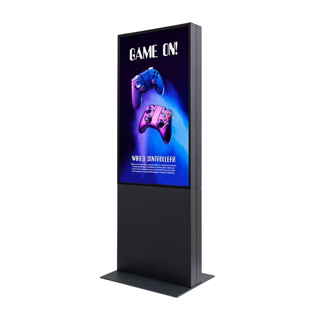 Showdown Displays Digitale Smart Line Infostele doppelseitig mit Samsung-Bildschirm - 50 Zoll