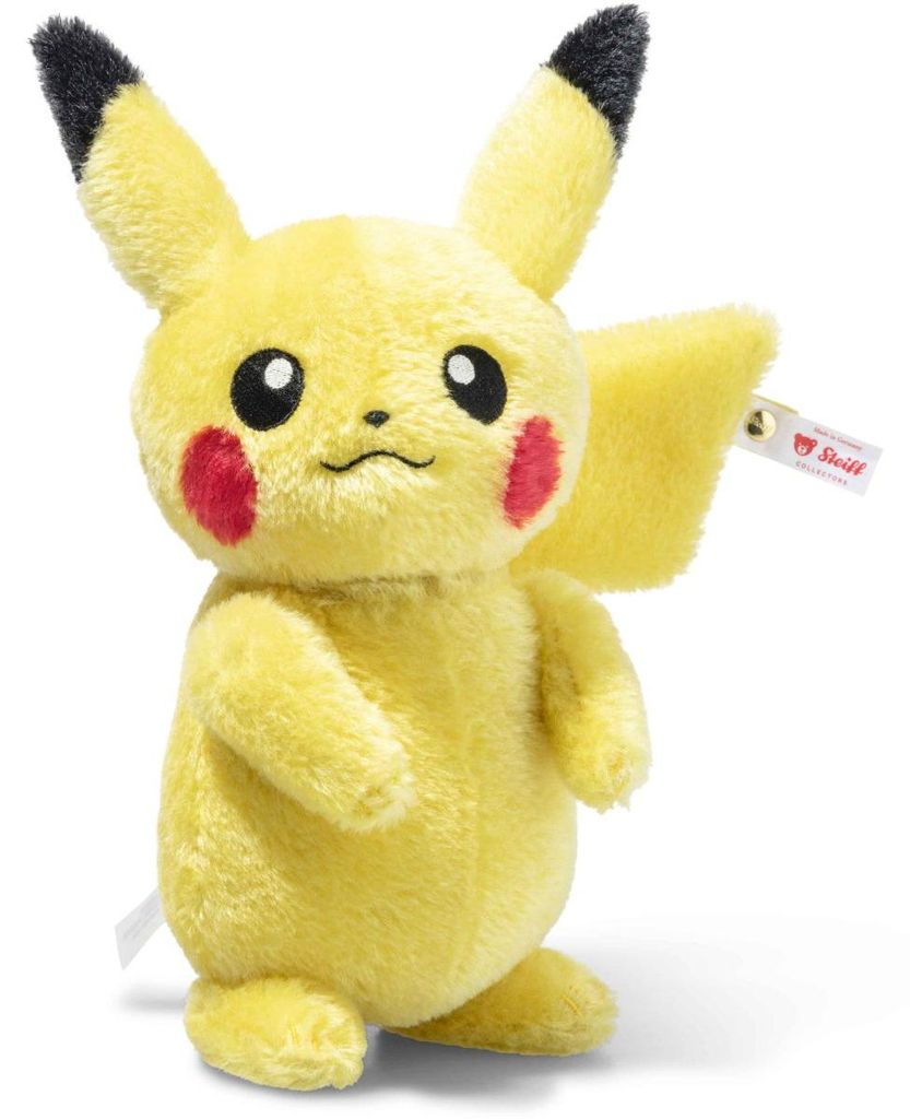 Steiff 356452, Pikachu de Pokémon, mohair, 21 cm, color Imagen del producto 