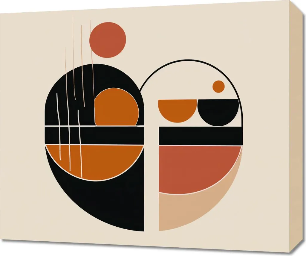 Tableau déco Prose des formes 60x50 cm - Décoration murale design chic