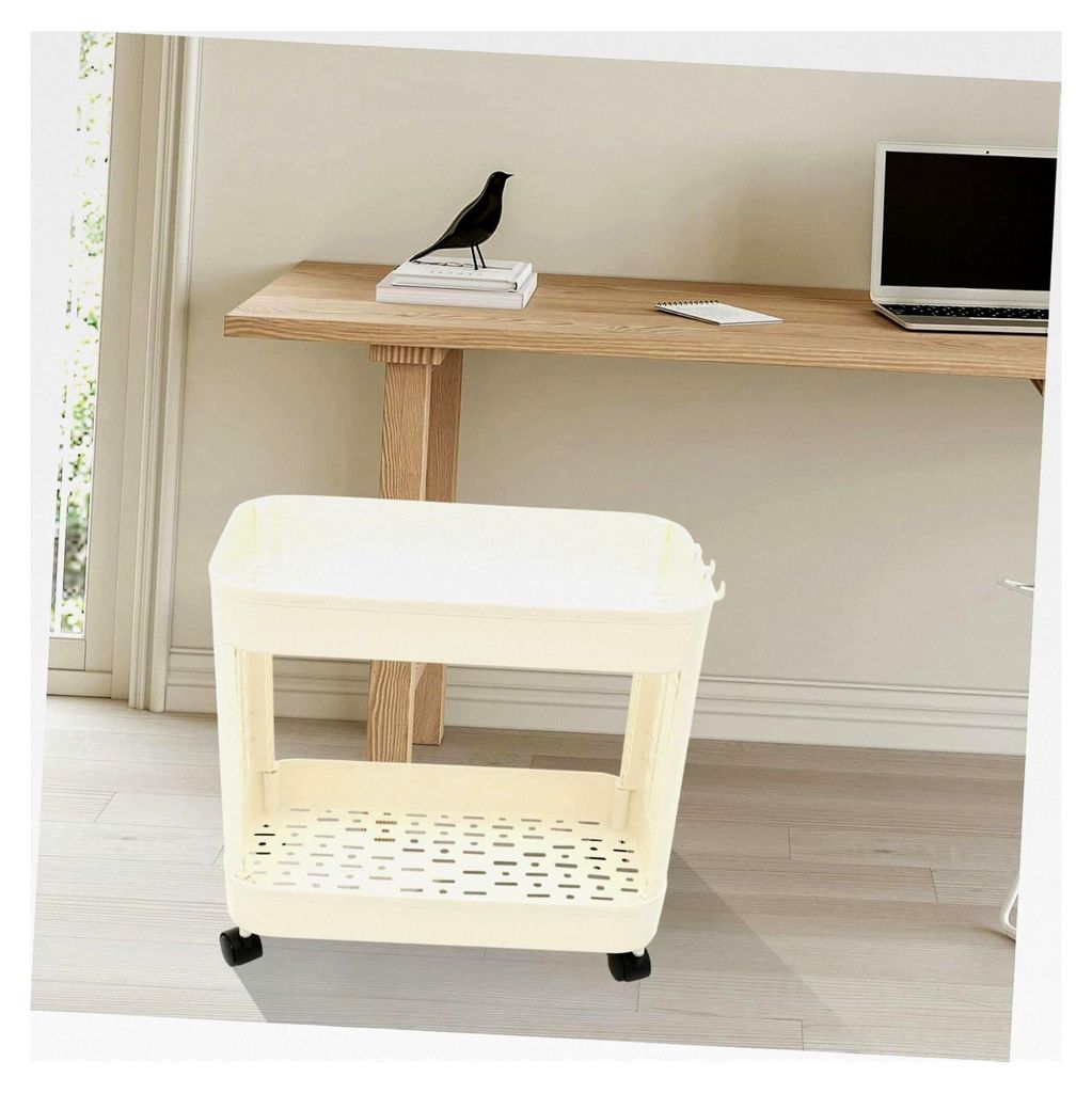 Multifunktionaler Rollwagen als mobiler Organizer für Bad, Küche und Büro mit platzsparendem Design für Snacks, Bücher und mehr