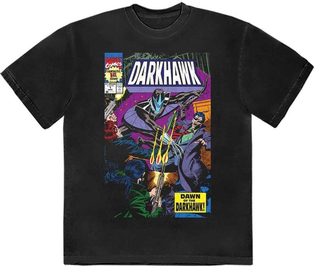 Marvel Comics - "Darkhawk Comic Cover" T-Shirt für Herren/Damen Uni RO11535 (XL) (Schwarz)
