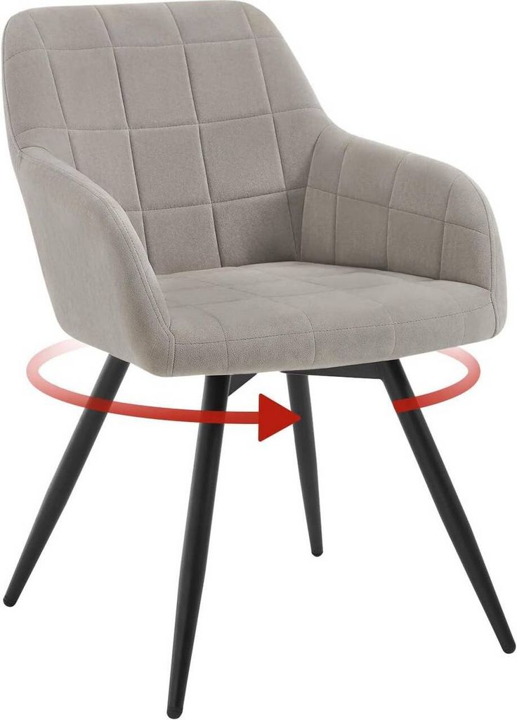WOLTU Esszimmerstuhl, gepolstert, ergonomisch, drehbar, mit Produktbild 