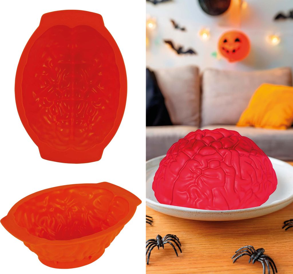 Stampo del cervello di Halloween per torte spaventose Immagine del prodotto 