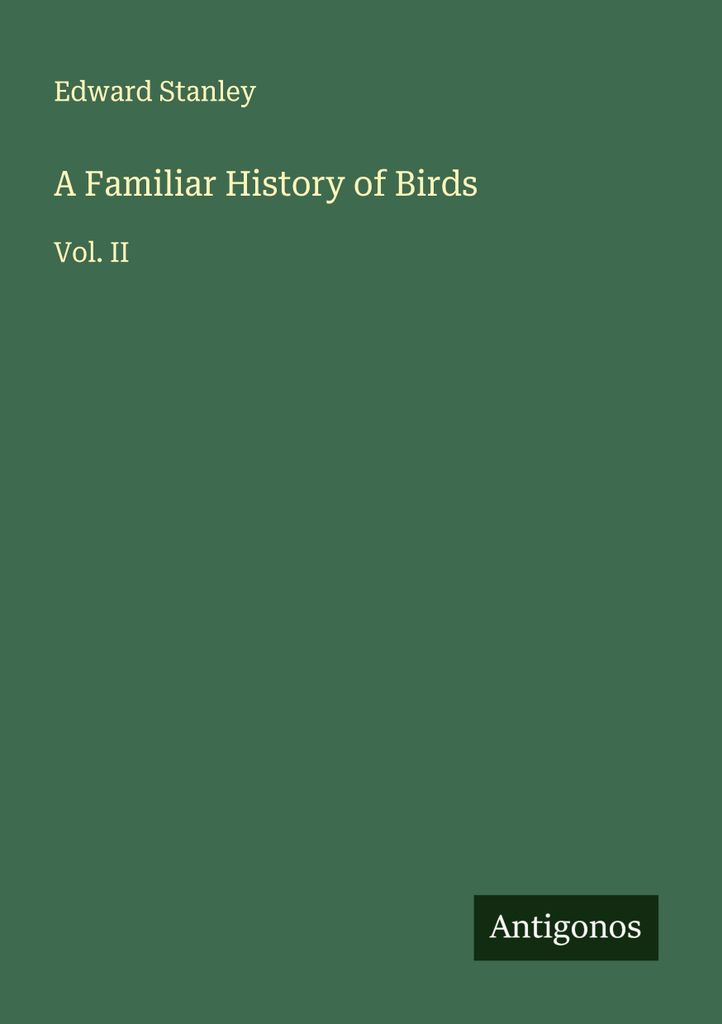 A Familiar History of Birds