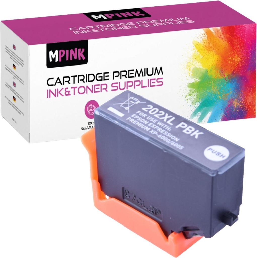 Druckerpatronen für Epson C13T02H14010 Foto Schwarz Expression Premium XP-6000 6005 6100 6105