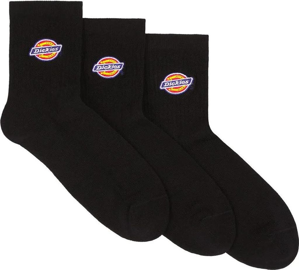 Dickies Valley Grove Mid Socken Schwarz EU 36-38 Herren,Damen Schwarz EU 36-38