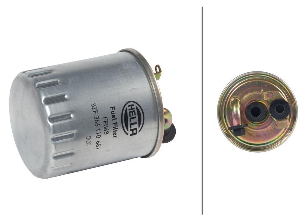 Kraftstofffilter Leitungsfilter Ø 86 mm HELLA für u.a. MERCEDES-BENZ SPRINTER