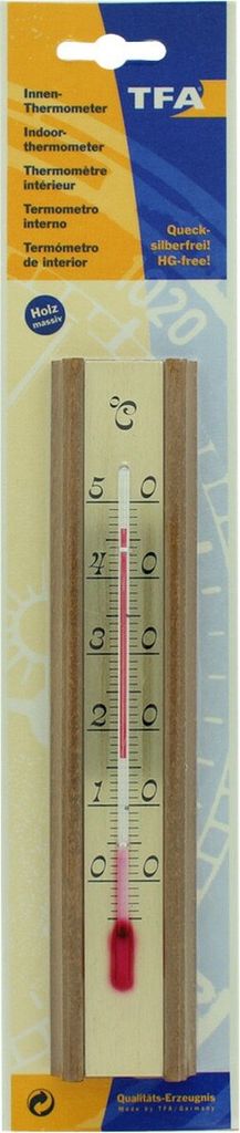 raumthermometer 20cm Holz + Metall 12.1016 Produktbild 