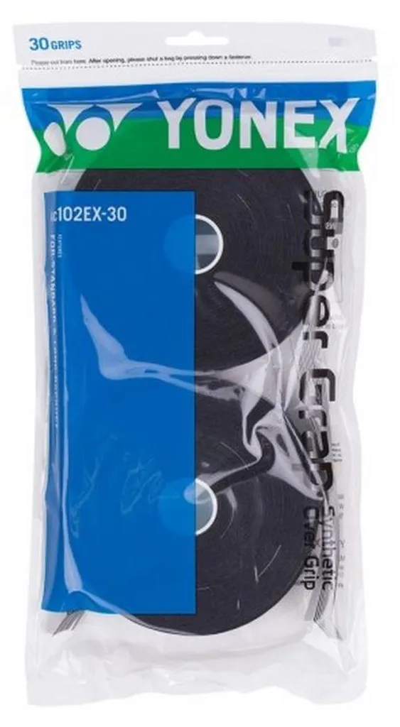 Surgrip Tennis Yonex Super Grap Noir - Pack de 30 Rubans de Manche Pro
