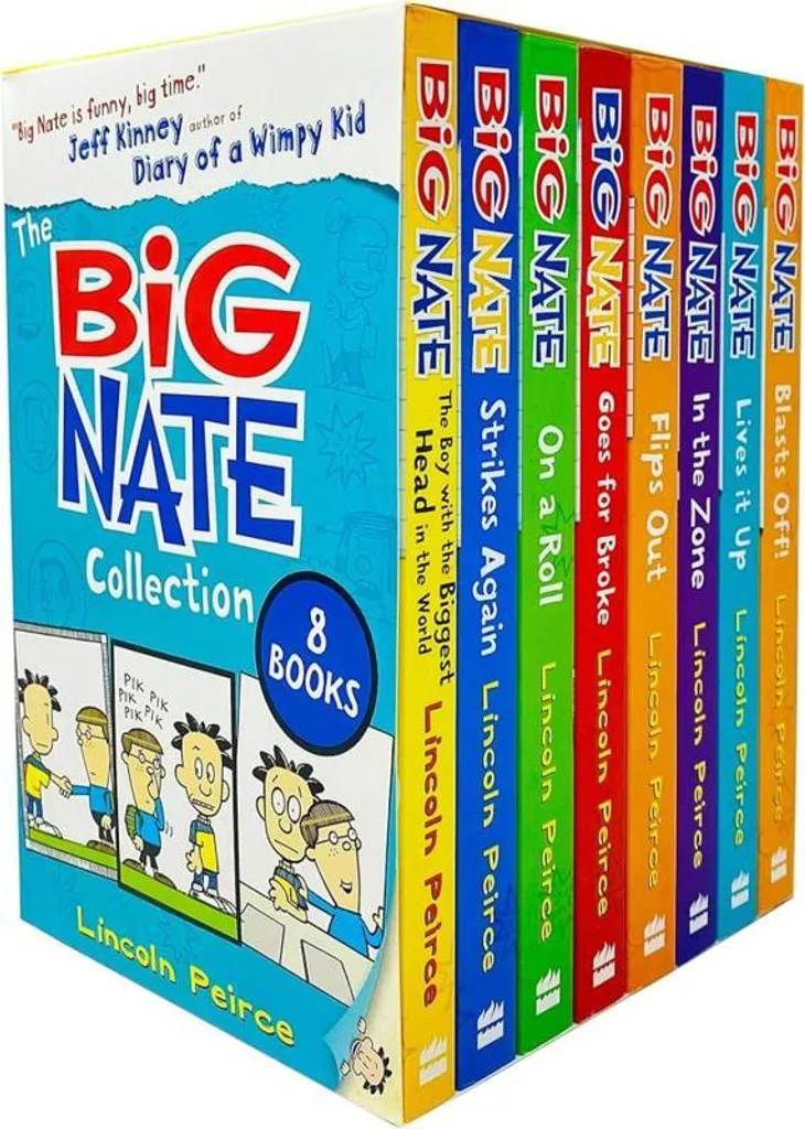 Big Nate Collection 8 Books Box Set : Le Pack Lincoln Peirce Incontournable