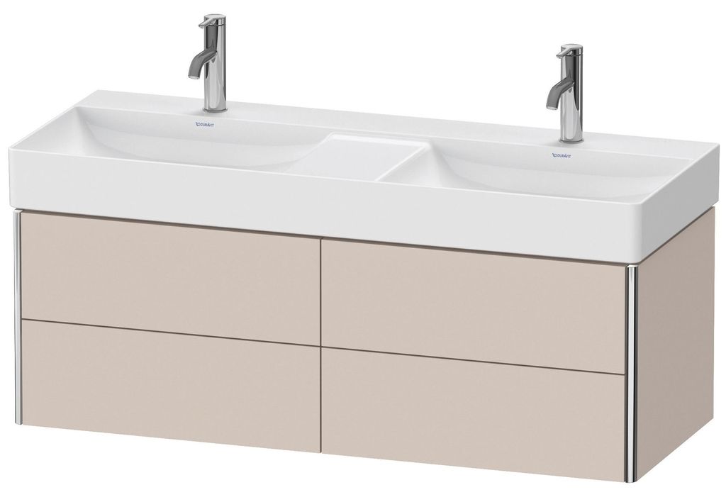 Duravit XSquare Waschtischunterbau wandhängend, 2 Schubkästen, 1184x397x460mm, XS416408383