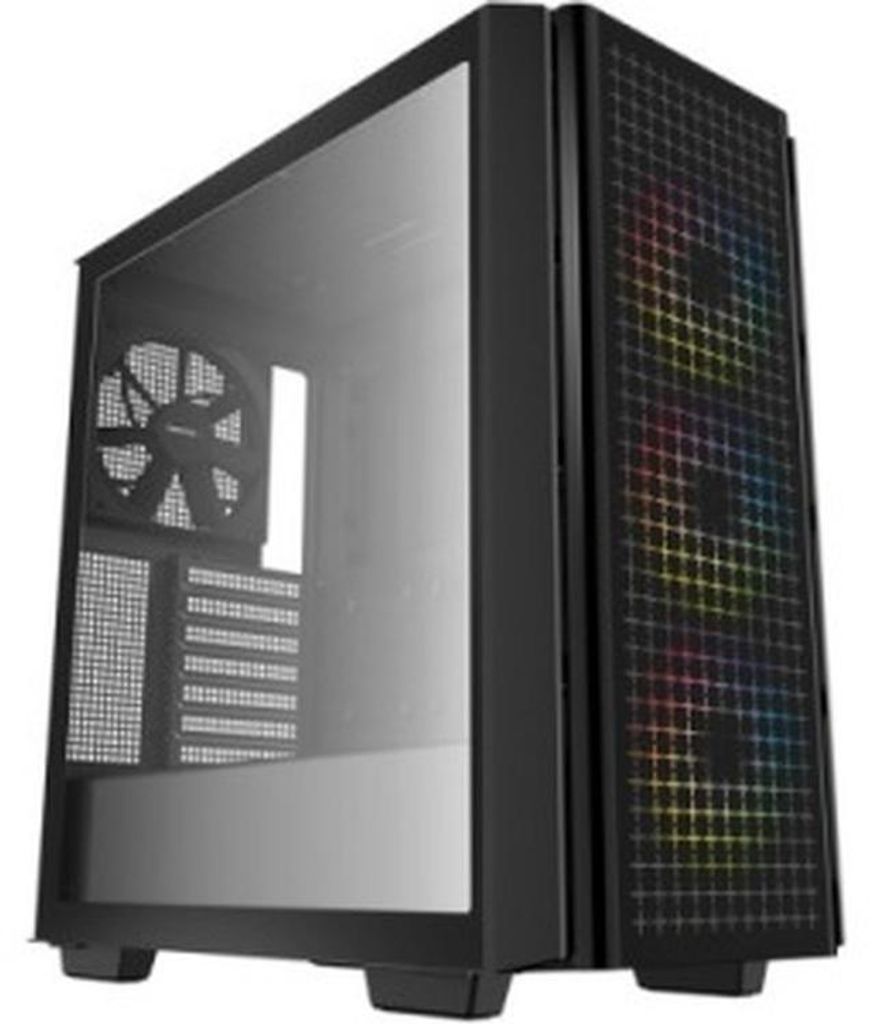 DeepCool CG380 3F, Midi Tower, PC, Czarny, ITX, micro ATX, Zdjęcie produktu 