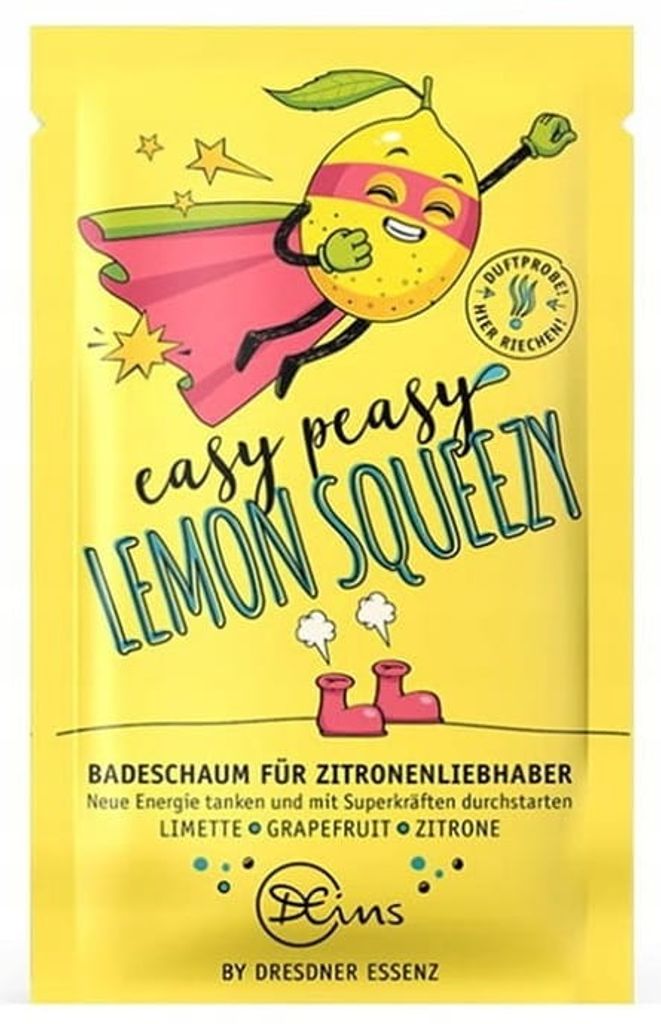 Dresdner Essenz Badesalz Badeschaum Lemon Squeezy 60g