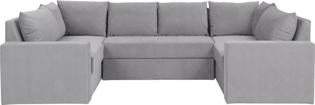 MIRJAN24 Ecksofa Bamisio Plus, Stilvoll Wohnzimmer U-Form mit Schlaffunktion (Farbe: Loca 30)