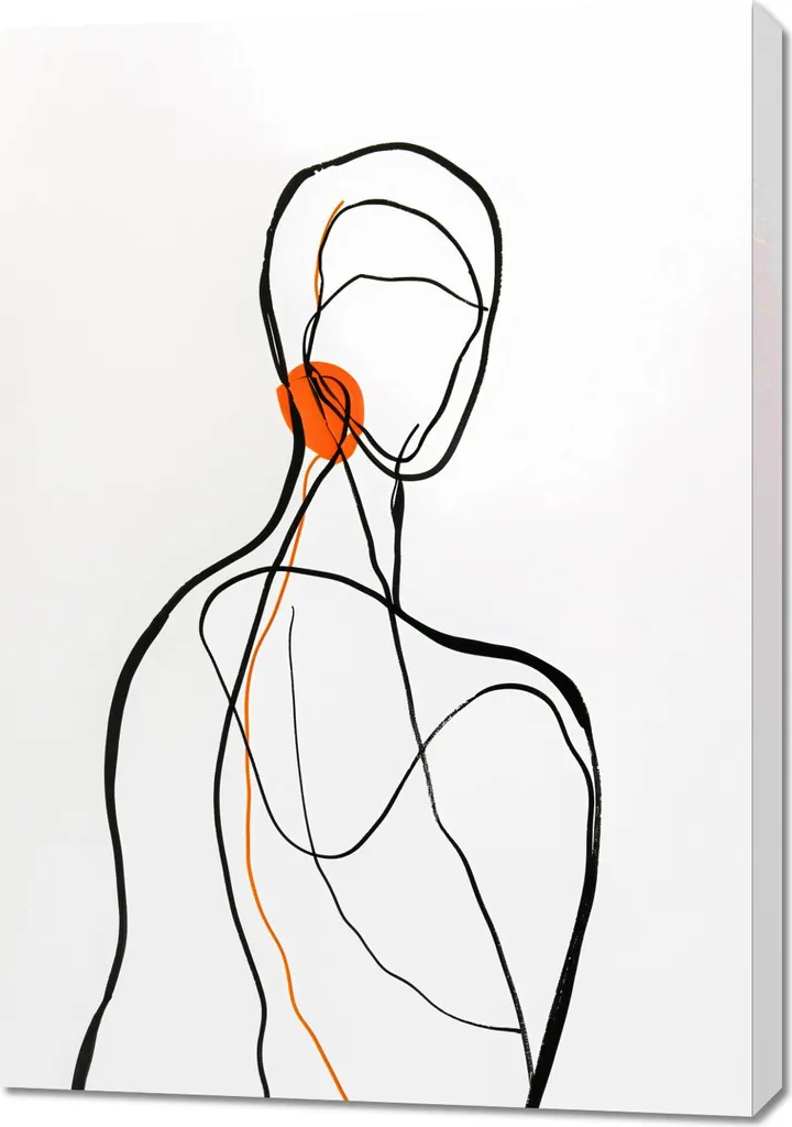 Quadro 70x100 cm Vuoto nel Colore - Cornice Minimal per Arredamento