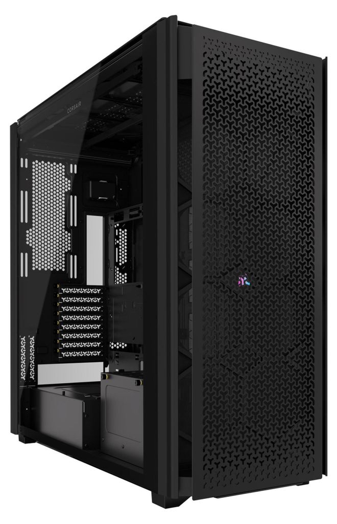 iCUE LINK 9000D Airflow  (schwarz, Tempered Glass) Produktbild 