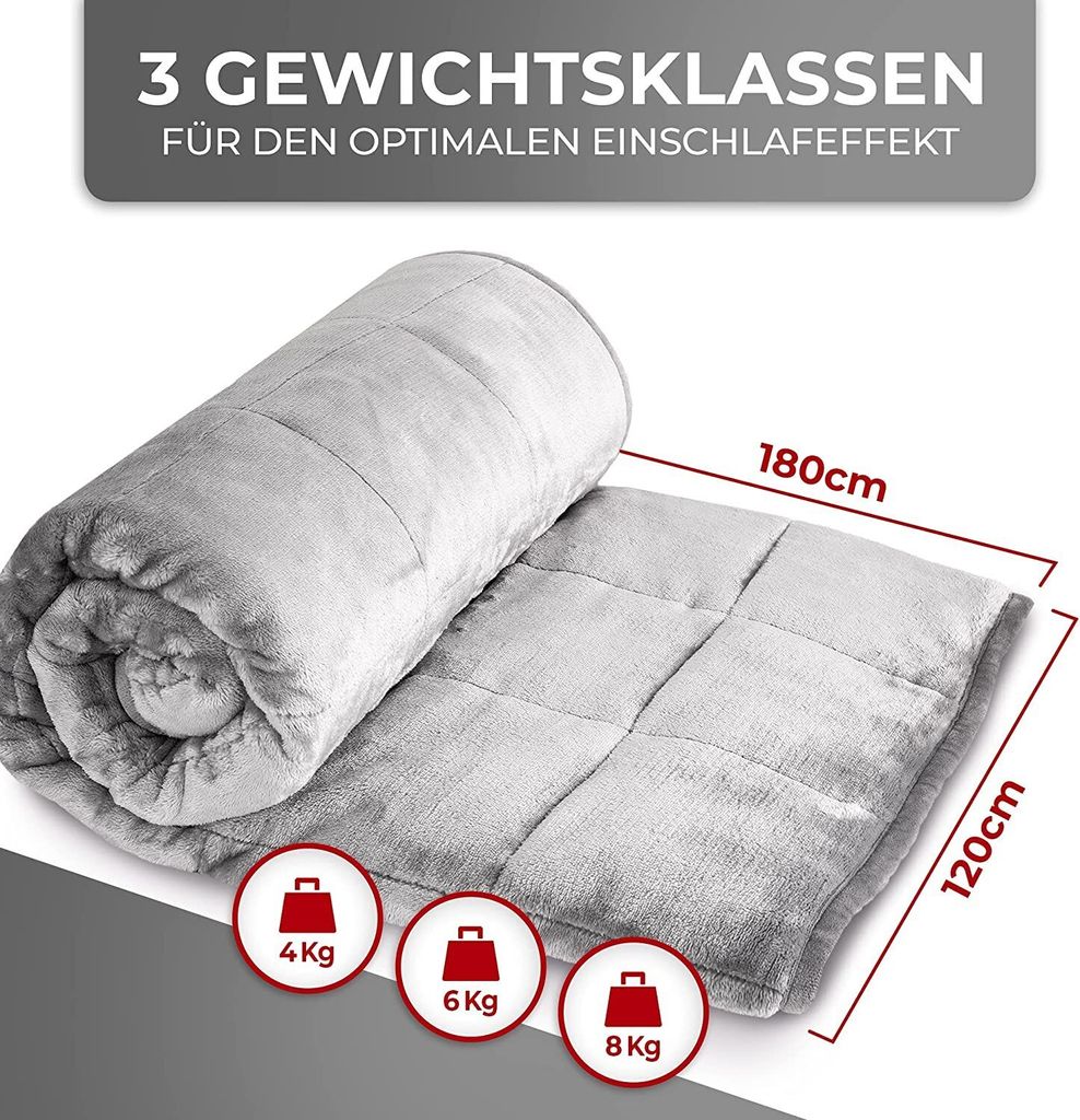 Heimwert Gewichtsdecke Therapiedecke weighted blanket - Produktbild 