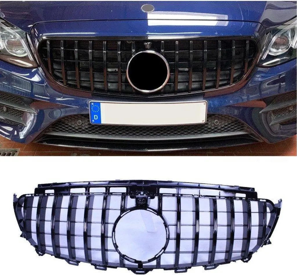 Calandre Mercedes W213 Panamericana noire pour look AMG et sportif