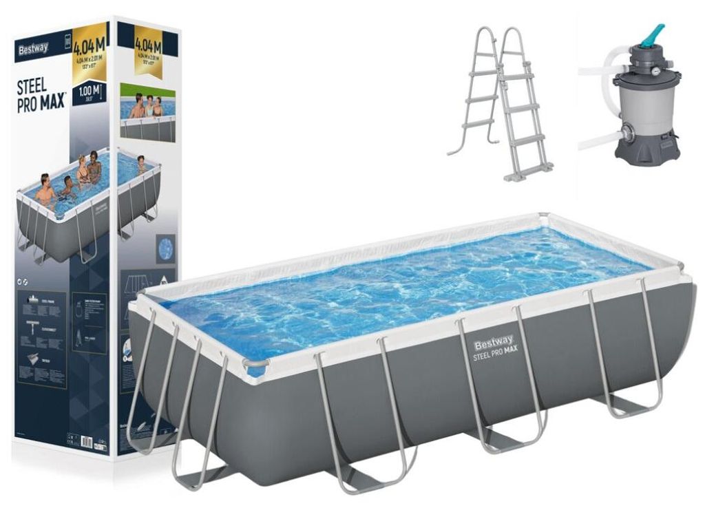 Rahmen-Gartenpool 404 x 201 x 100 cm 10 in 1 56442 Bestway Produktbild 