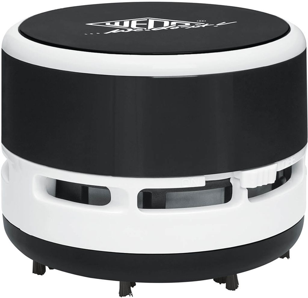 WEDO Mini-Tischstaubsauger Kunststoff schwarz/weiß Produktbild 