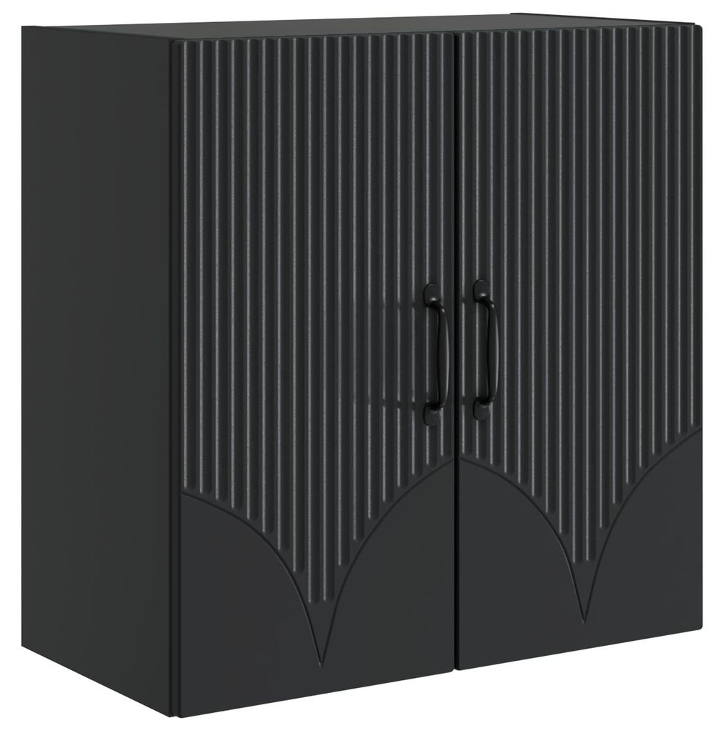 vidaXL Wandkast, 59 x 31 x 60 cm, houtvezel, zwart Productafbeelding 