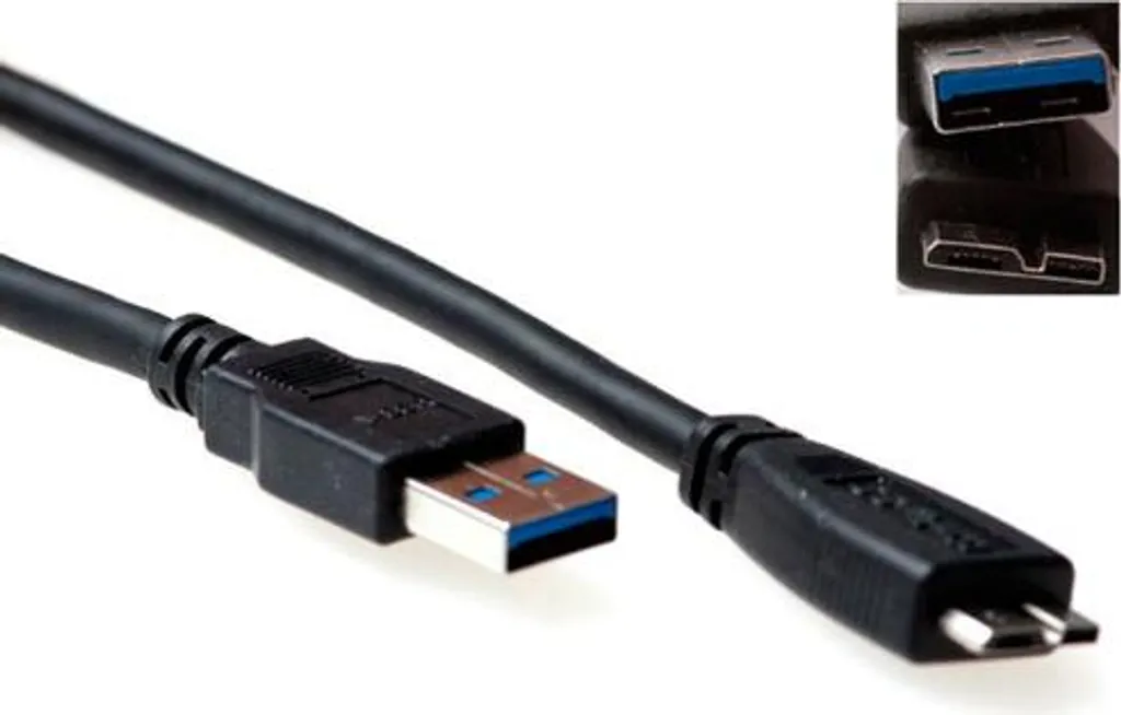 Câble Micro-USB 1m SB3029 Noir blindé haute performance Advanced Cable