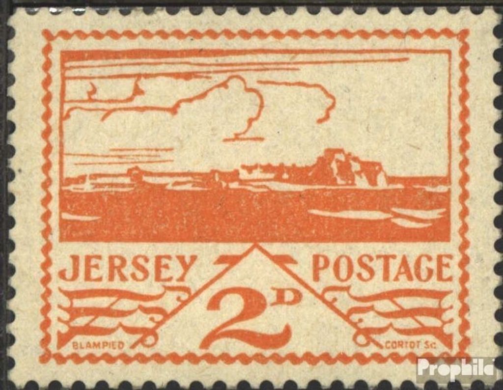 Briefmarken Jersey (Dt. Bes.2.WK.) 1943 Mi 6 gestempelt Landschaften