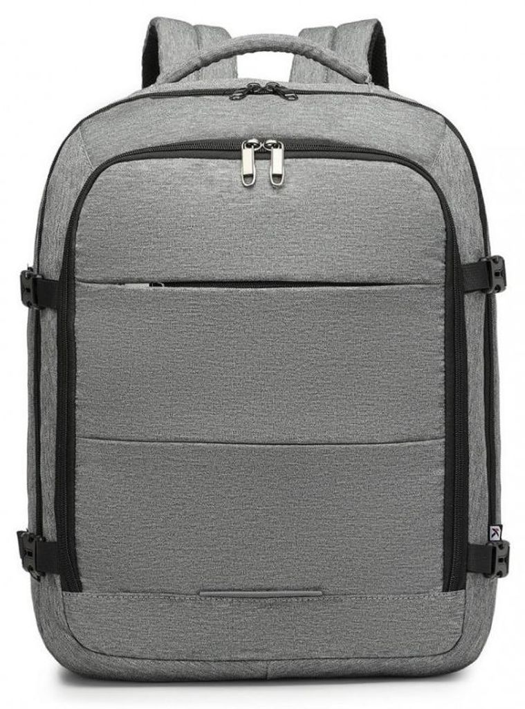 Grauer Handgepäckrucksack für EasyJet-Flüge, 45 x 36 x 20 cm, 30 l, Expander 2.0