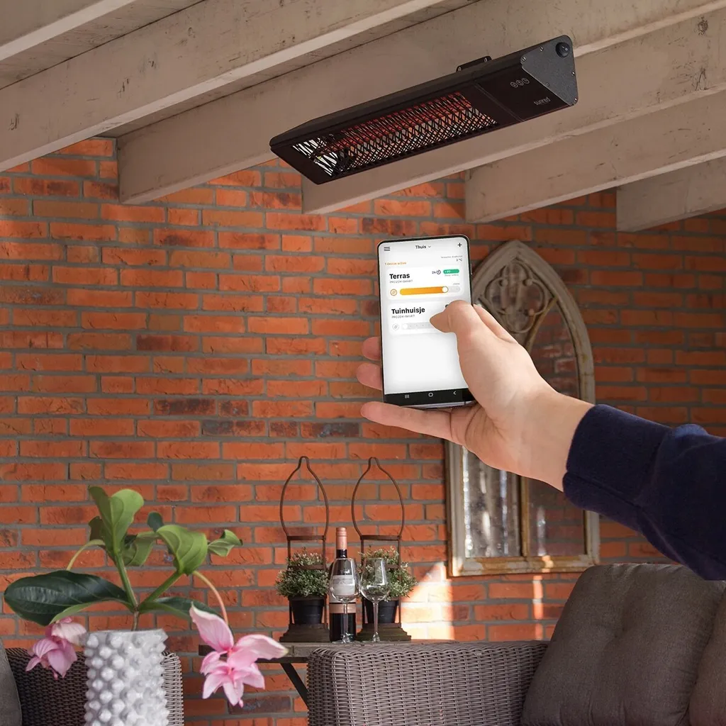 Chauffage Extérieur Triangle Dark Smart 2500W avec Variateur et App - 23