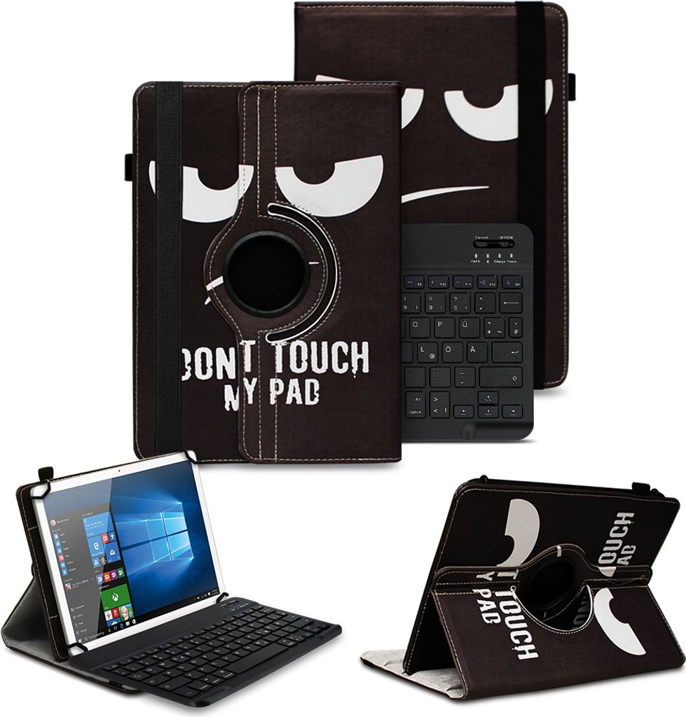 Schutzhülle für Xiaomi Redmi Pad SE Bluetooth Tasche 360 Drehbar QWERTZ TastaturFarben:Motiv 5