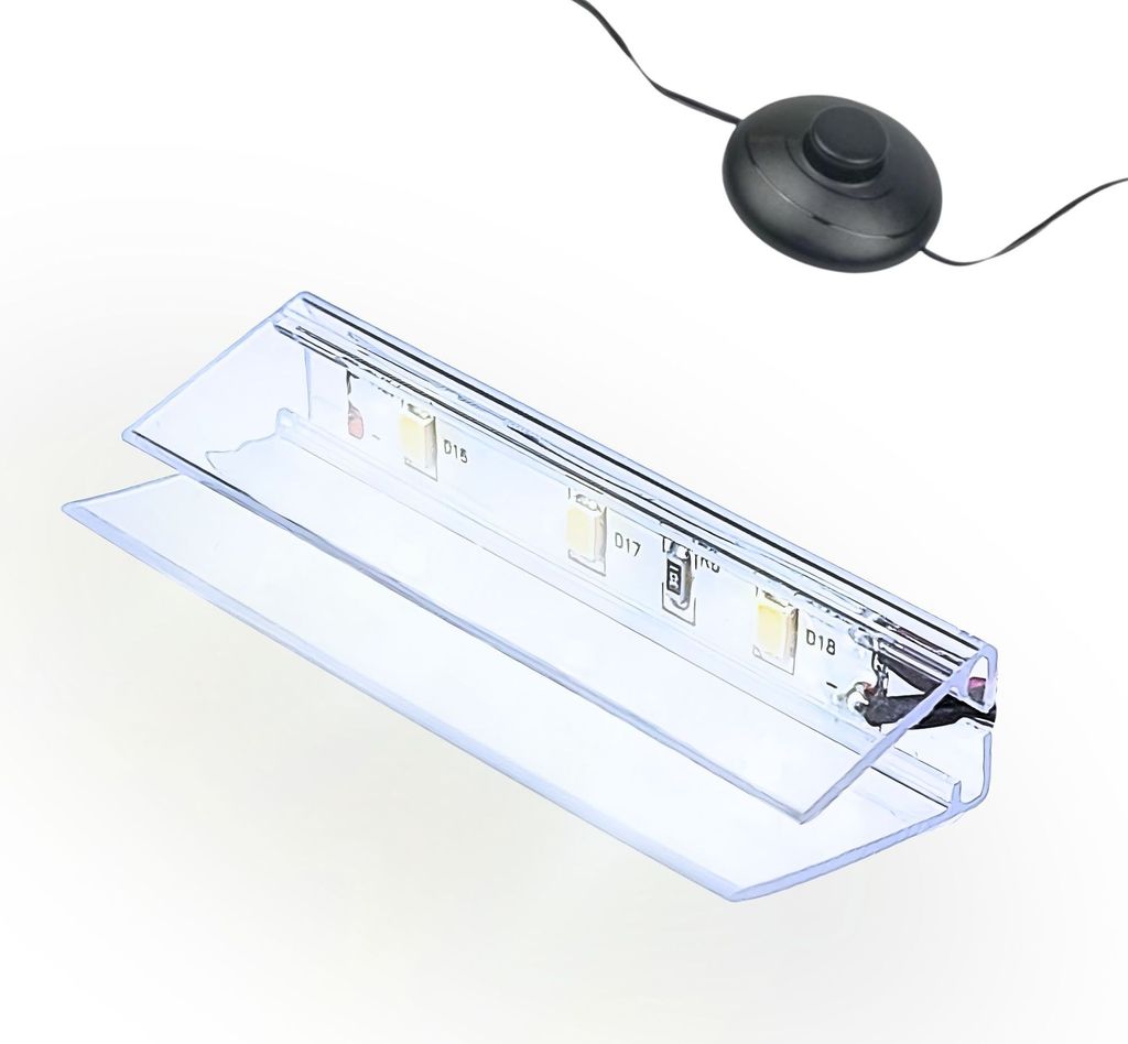 kalb | Kit de clips d'éclairage LED pour bords de verre Image du produit 