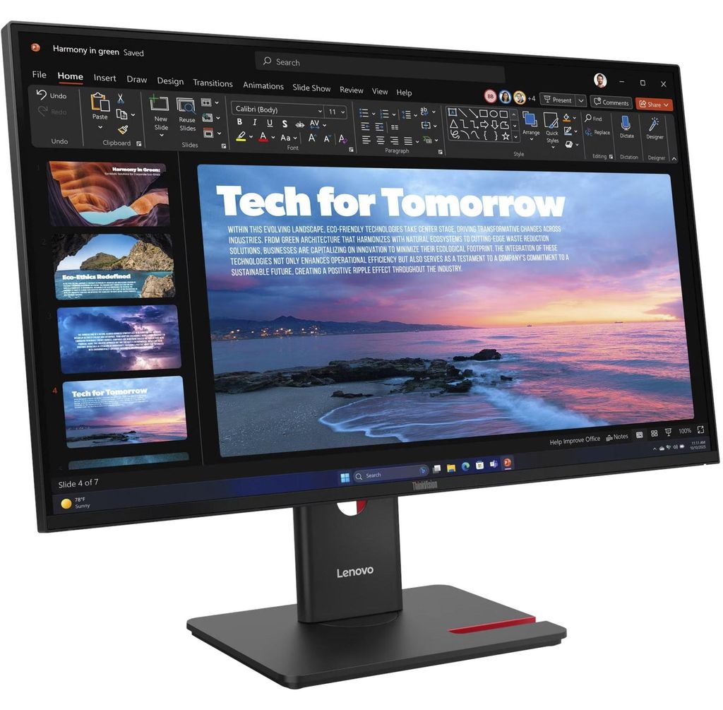 Lenovo ThinkVision T27QD-40, LED-Monitor, (QHD, IPS, DP, Produktbild 