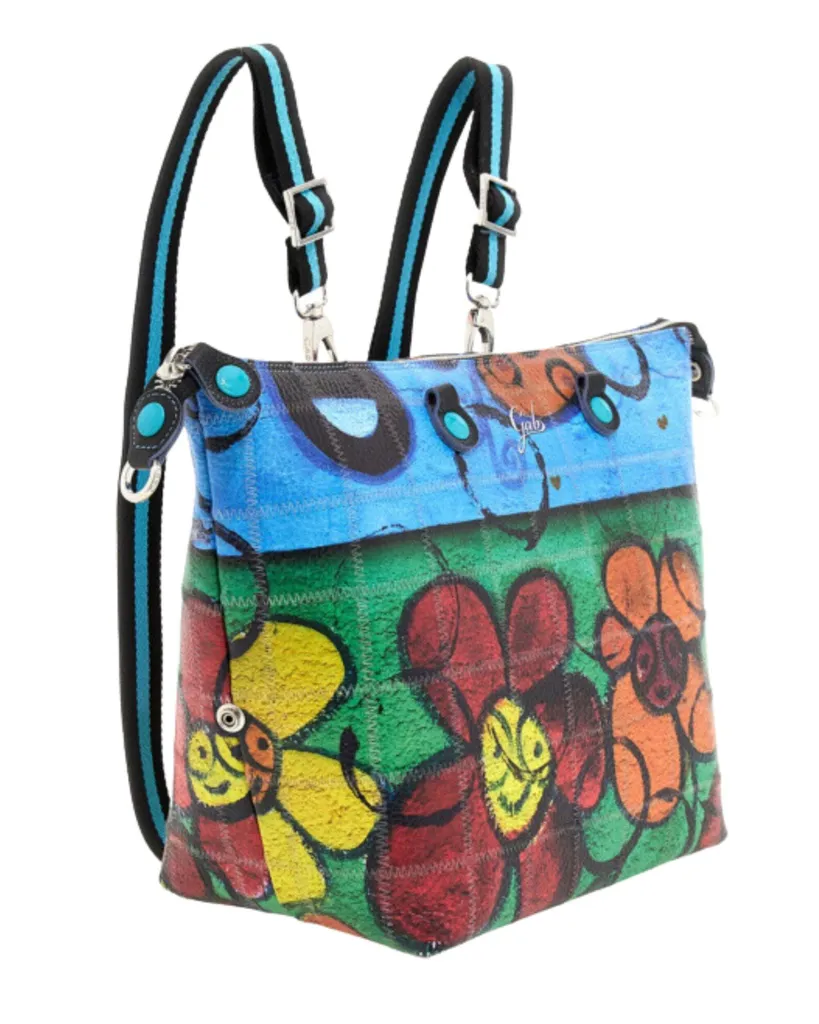 Sac Transformable Gabs G3 Plus L Margherite Multicolore Cuir Véritable - 4