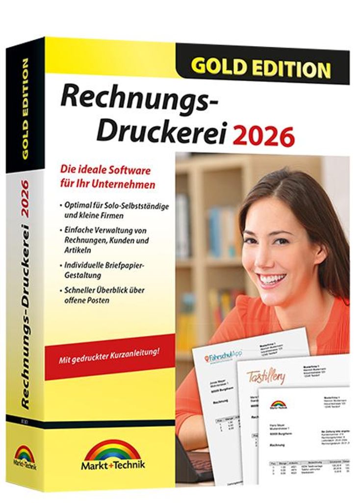 Rechnungs-Druckerei 2026 Gold Edition