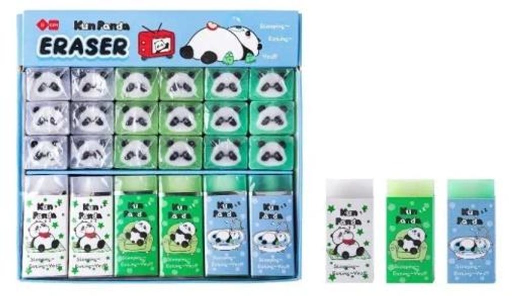 Panda-Radiergummi (24 Stück) – Squishy Produktbild 