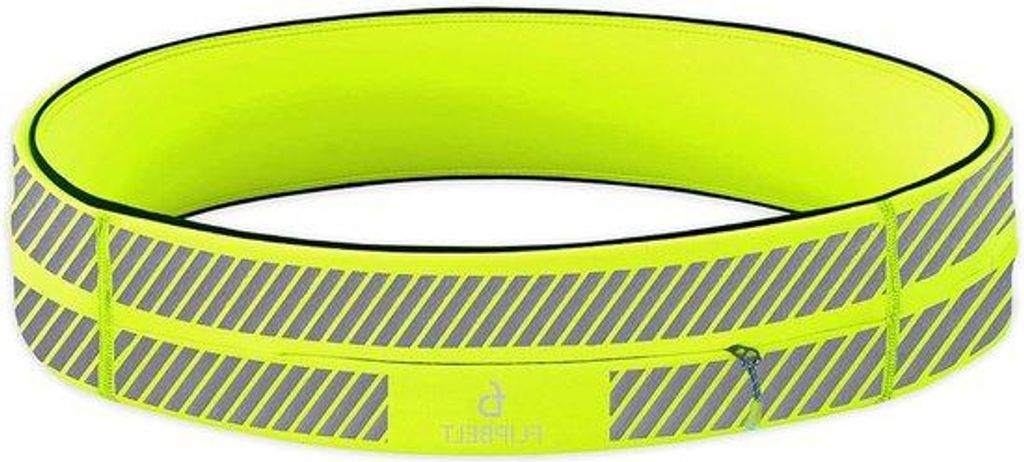 Reflektierender Laufgürtel Neon Gelb XL für Telefon und Accessoires