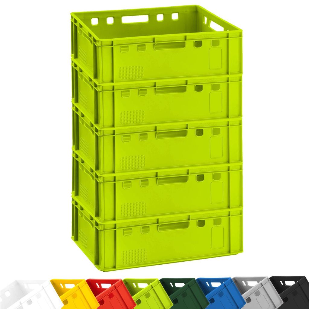 5x Fleischkiste E2 Fleischerkiste Eurobox 60x40x20cm Produktbild 