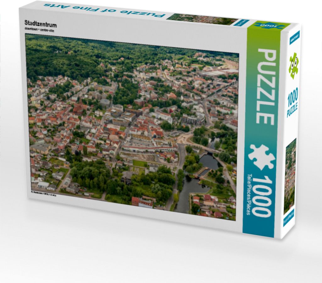 CALVENDO Puzzle Stadtzentrum 1000 Teile Puzzle quer | 1000 Teile Lege-Größe 64x48cm Foto-Puzzle für glückliche Stunden