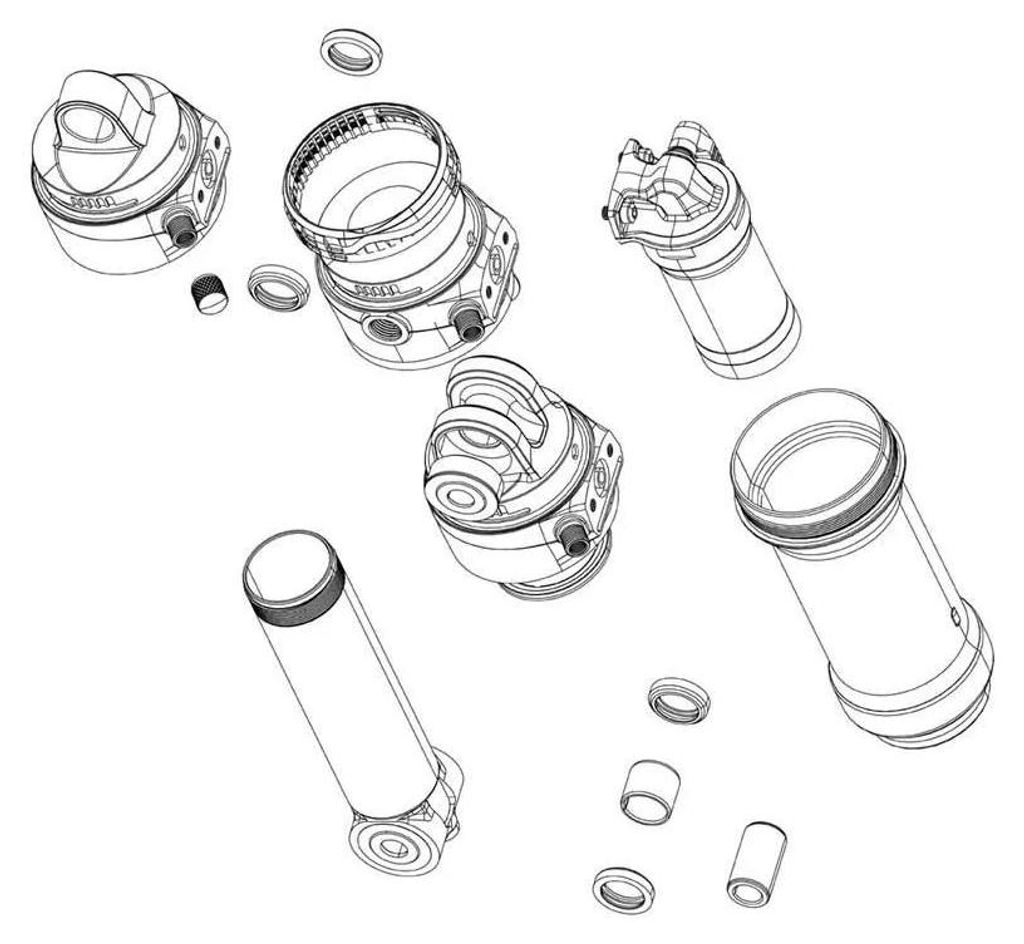 Rockshox Vivid C1+ 2024+ Hinteres Stoßdämpfer-reduzierkit Produktbild 