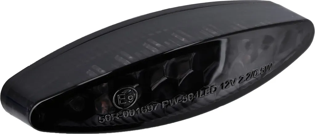 Feu stop LED noir et éclairage de plaque moto custom - 2