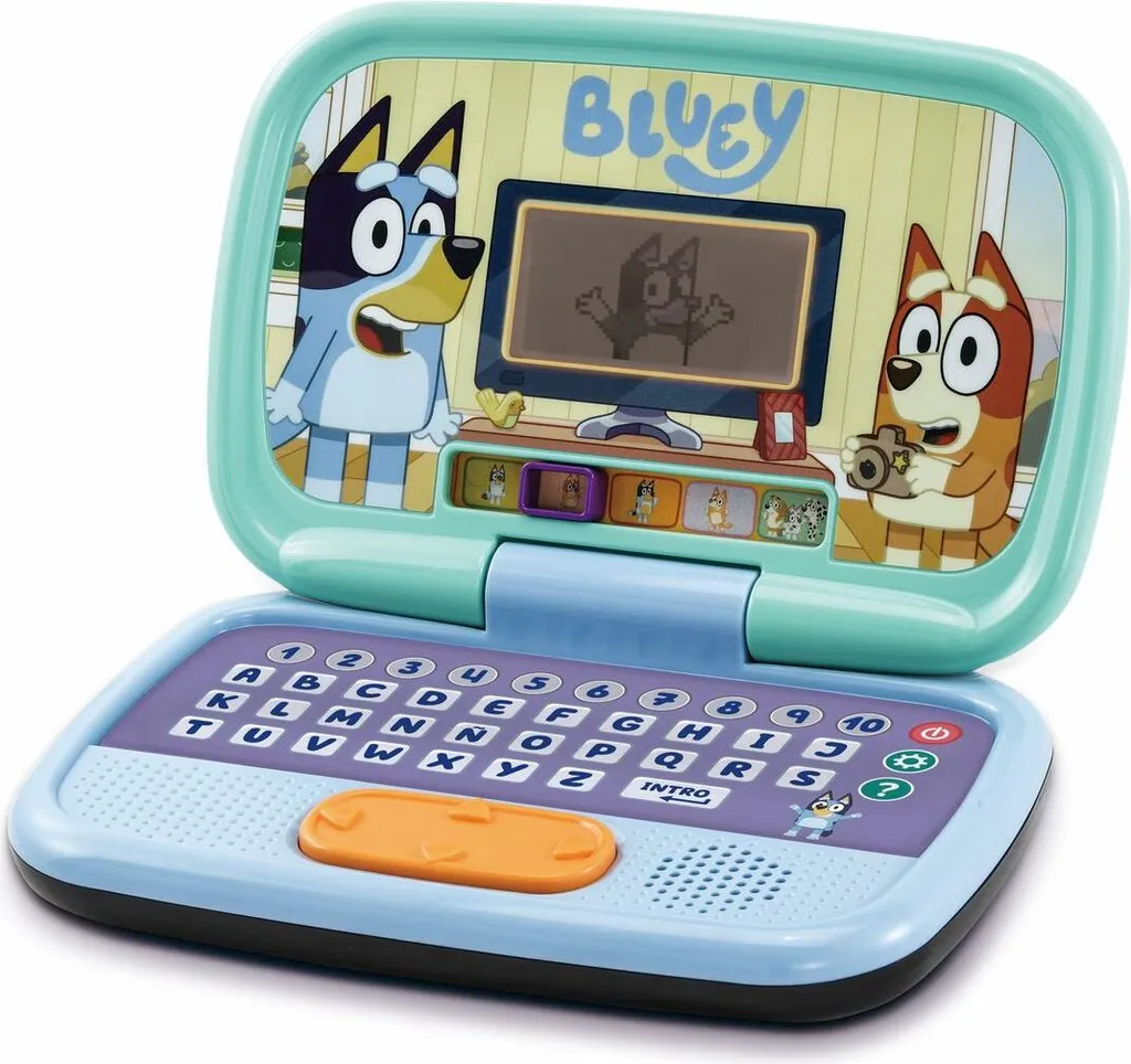 Ordinateur jouet Vtech Bluey ES pour apprendre à lire et compter chez soi