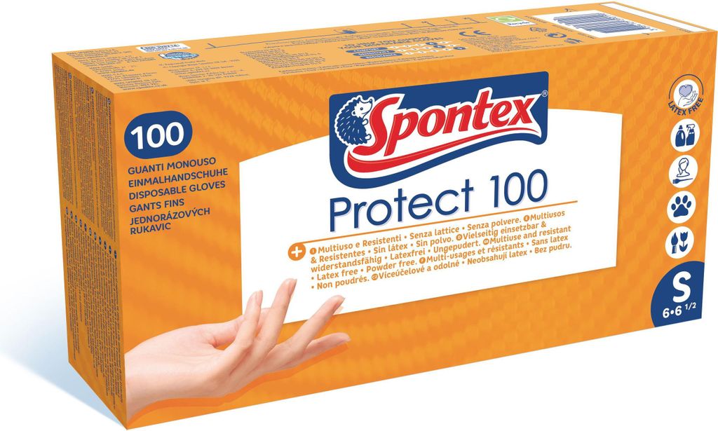 SPONTEX Schutzfolie. S, 100 ks
