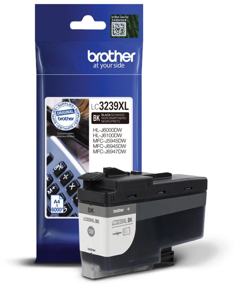 Brother LC-3239XLBK, Wysoka (XL) wydajność, Czarny, Tusz na Zdjęcie produktu 