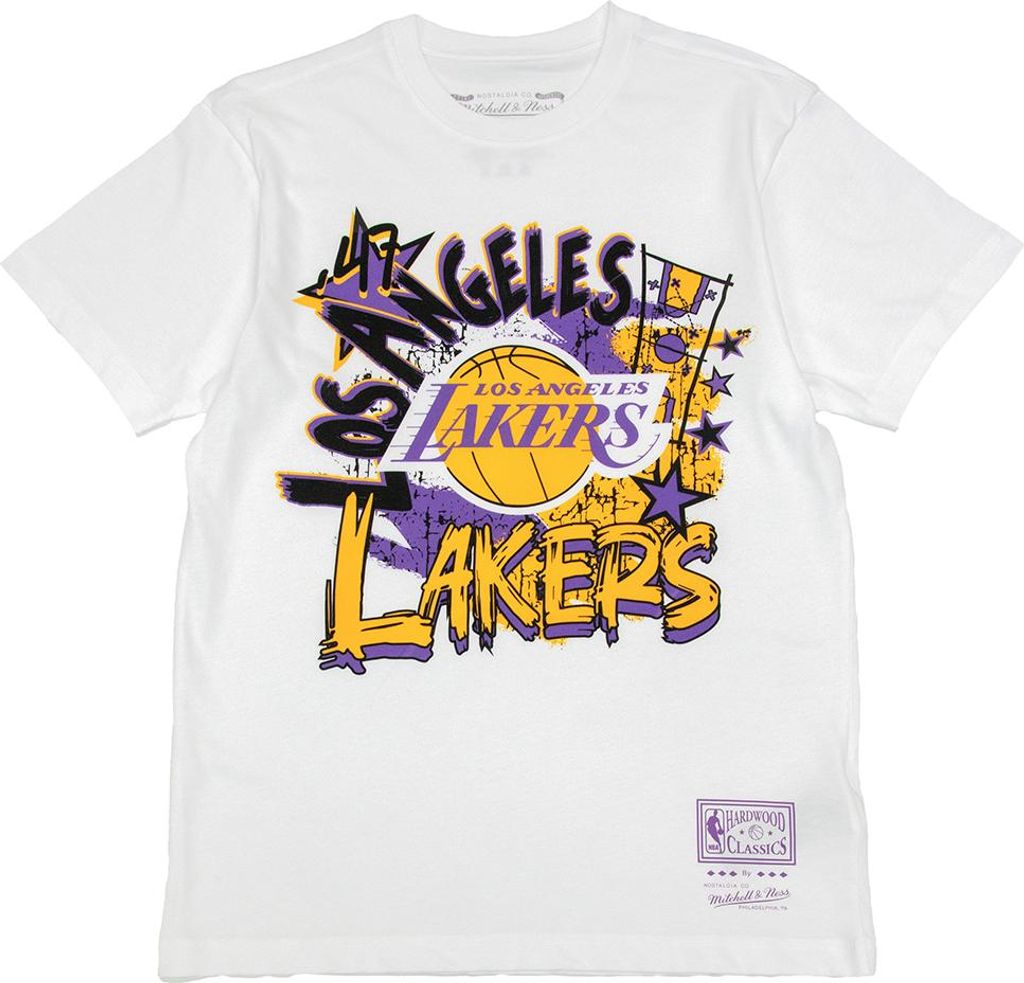 Mitchell & Ness NBA Play By Play T-Shirt Los Angeles Lakers white M