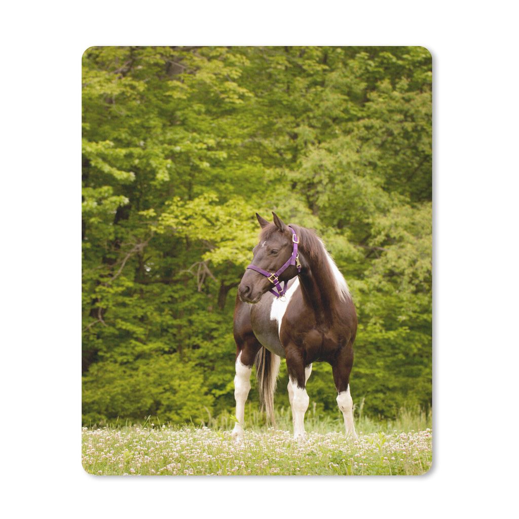MuchoWow Mauspad Mousepad Pferd - Bäume - Blumen 30x40 cm - Mousepads - Maus Mat - Pad - Mausunterlage - Mausmatten