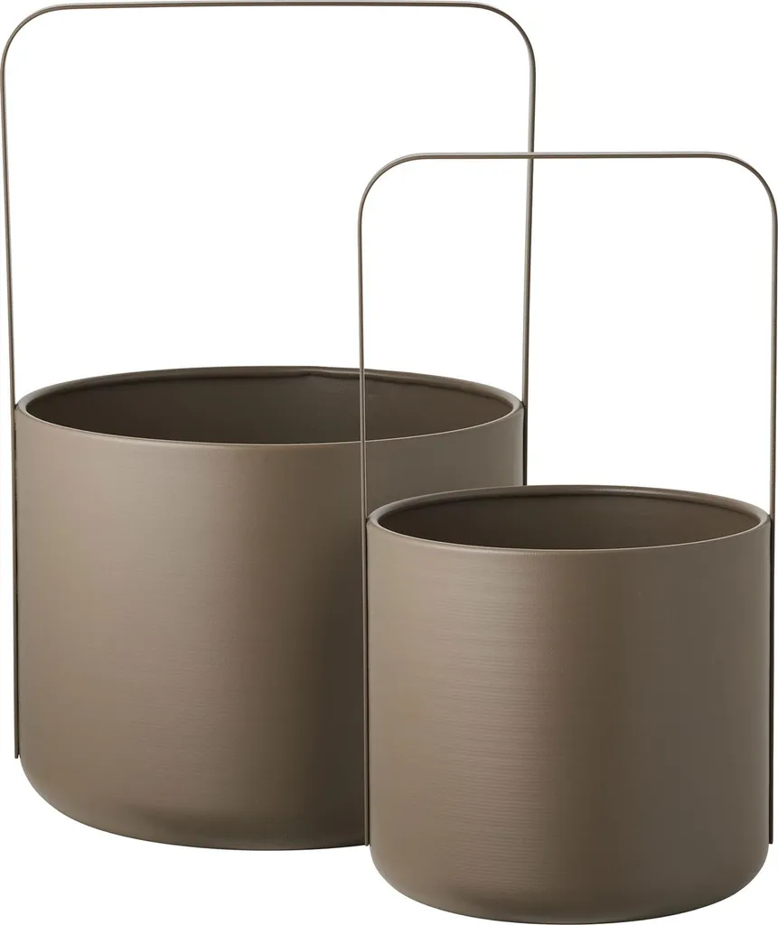 Couvercles de Rangement Tea Brun - Set de 2 Couvre-pots Décoratifs
