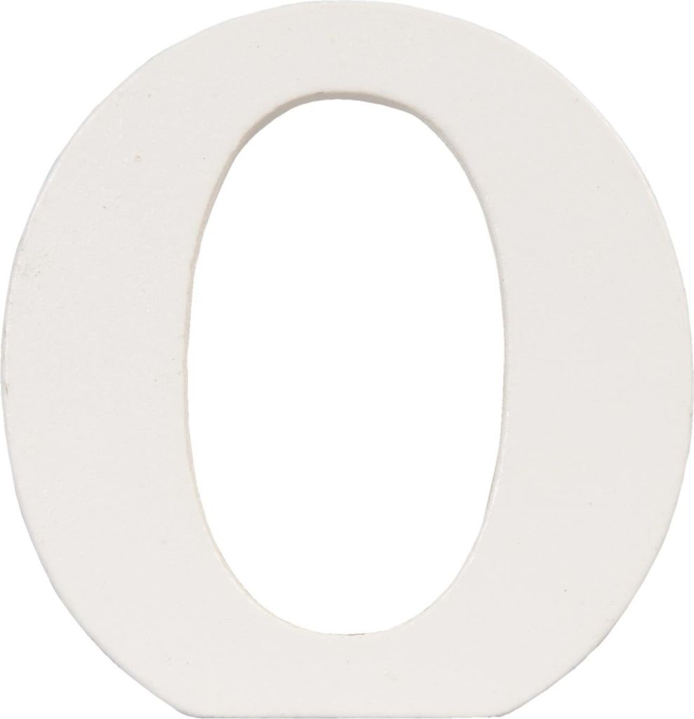 Letter O | 8*8 cm | Natur | MDF | Brief | Clayre & Eef | 62861-O